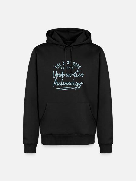 The Best Days Are Spent Underwater Archaeology - Männer Premium Bio Hoodie - Schwarz