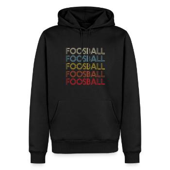 Foosball Vintage Table Soccer Player Retro - Männer Premium Bio Hoodie - Schwarz - Vorne - Nico (187cm)