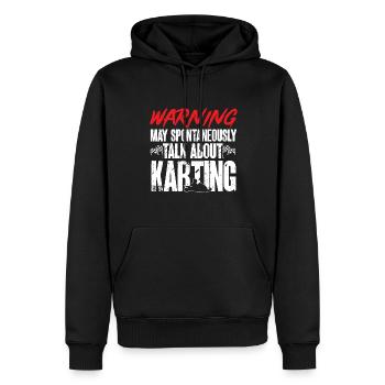 Go Kart Racing Karting Karting - Sweat à capuche Premium bio Homme - noir - Devant - Nico (187cm)