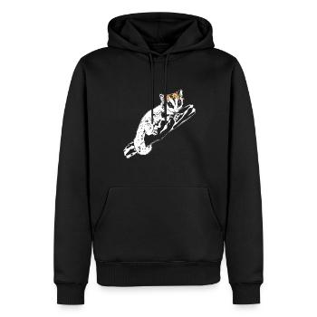Planeur à tête courte Planeur à sucre - Sweat à capuche Premium bio Homme - noir - Devant - Nico (187cm)