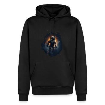 Astronaut Astronomy Space Space - Men’s Premium Organic Hoodie - black - Front - Nico (187cm)