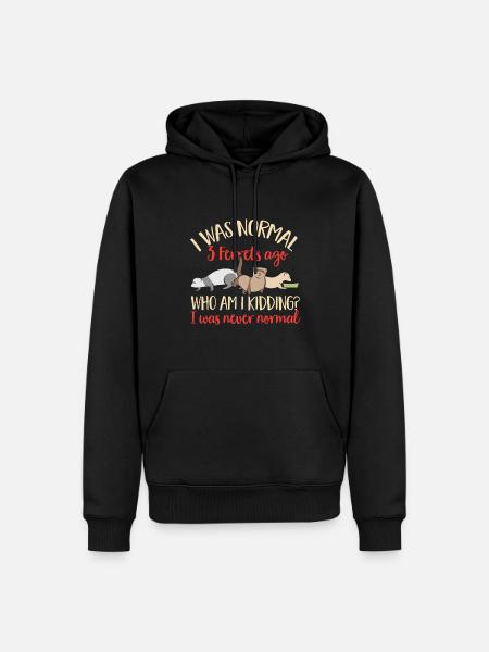 Frettchen Besitzer Frettchen - Männer Premium Bio Hoodie - Schwarz