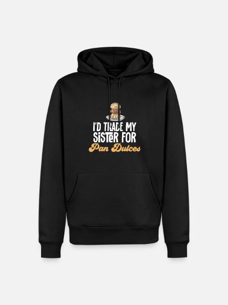 Concha Hispanic Mexican Pan Dulce - Men’s Premium Organic Hoodie - black