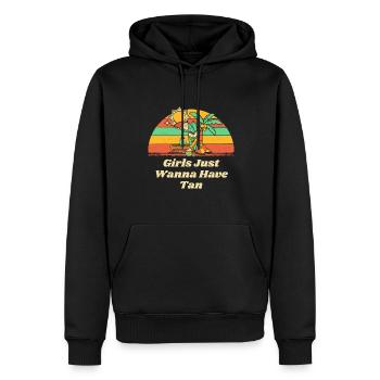 Les filles veulent juste avoir Tan Beach Summer Ocean - Sweat à capuche Premium bio Homme - noir - Devant - Nico (187cm)