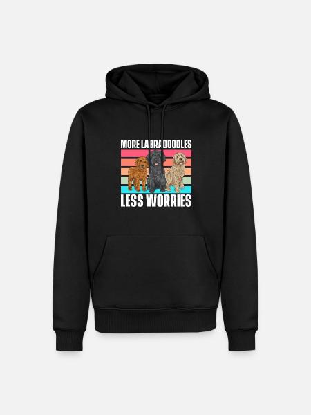 Labradoodle Dog - Men’s Premium Organic Hoodie - black