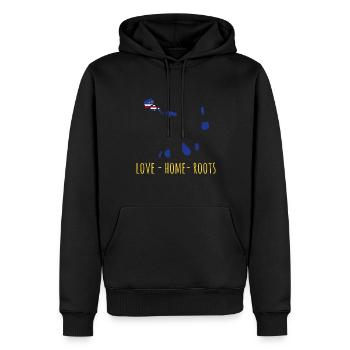 Kap Verde Flagge Cabo Verde Flagge - Männer Premium Bio Hoodie - Schwarz - Vorne - Nico (187cm)