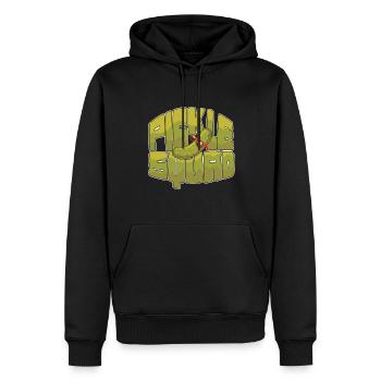 Soutien émotionnel Cornichon Soutien Ami - Sweat à capuche Premium bio Homme - noir - Devant - Nico (187cm)