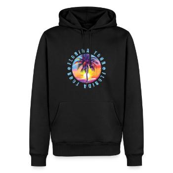 Tour de Floride Coloré - Sweat à capuche Premium bio Homme - noir - Devant - Nico (187cm)