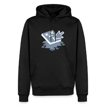 Dead Pixel - Männer Premium Bio Hoodie - Schwarz - Vorne - Nico (187cm)