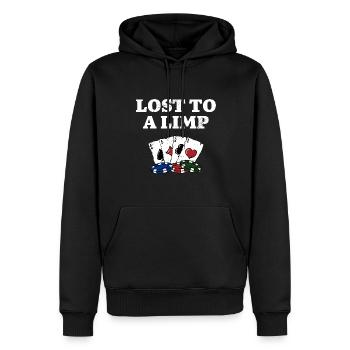 Lost to a Limp Poker Casino Poker Player Gambling - Men’s Premium Organic Hoodie - black - Front - Nico (187cm)