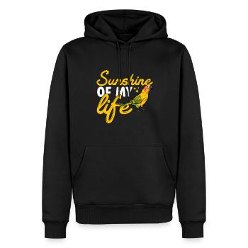Molinasittich Perroquet Oiseau Perruche du Soleil - Sweat à capuche Premium bio Homme - noir - Devant - Nico (187cm)