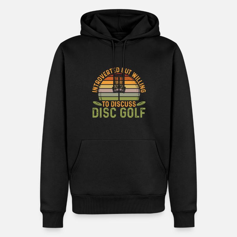 Discgolf Disc Golf Frisbee - Sweat à capuche Premium bio Homme - noir