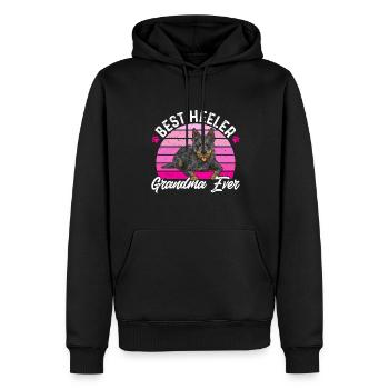 Australian Cattle Dog Red Blue Heeler - Men’s Premium Organic Hoodie - black - Front - Nico (187cm)
