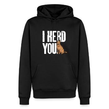 Australian Cattle Dog Red Blue Heeler - Männer Premium Bio Hoodie - Schwarz - Vorne - Nico (187cm)