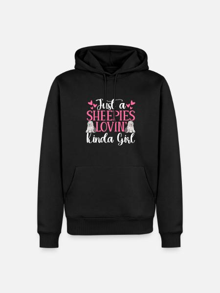 Old English Sheepdog Sheepie Bobtail - Men’s Premium Organic Hoodie - black
