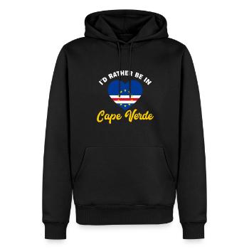 Kap Verde Flagge Cabo Verde Flagge - Männer Premium Bio Hoodie - Schwarz - Vorne - Nico (187cm)