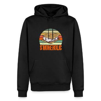 S'more Lagerfeuer Marshmallow Camping - Männer Premium Bio Hoodie - Schwarz - Vorne - Nico (187cm)