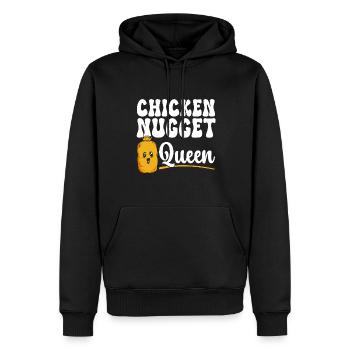 Chicken Nugget Liebhaber Chicken Nuggets - Männer Premium Bio Hoodie - Schwarz - Vorne - Nico (187cm)