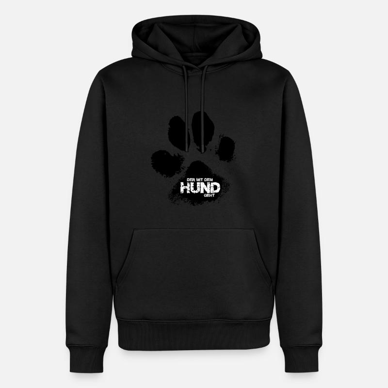 Le chien va 2 - Sweat à capuche Premium bio Homme - noir