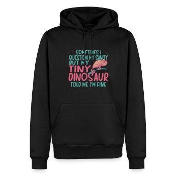 Herpétologiste des reptiles lézards caméléons - Sweat à capuche Premium bio Homme - noir - Devant - Nico (187cm)
