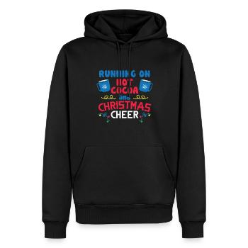 Cadeaux de Noël Noël - Sweat à capuche Premium bio Homme - noir - Devant - Nico (187cm)