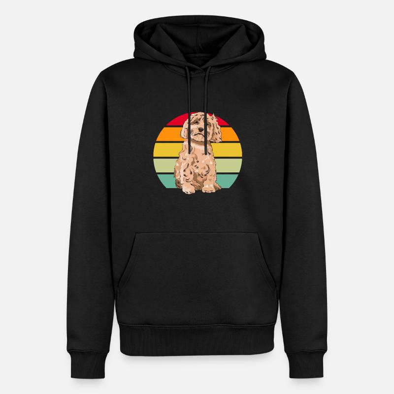 Cockapoo Chien - Sweat à capuche Premium bio Homme - noir