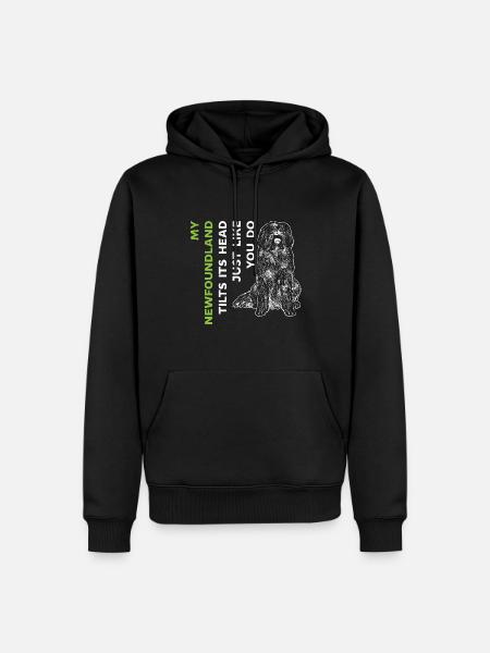 Newfoundland Newfoundland Dog - Men’s Premium Organic Hoodie - black