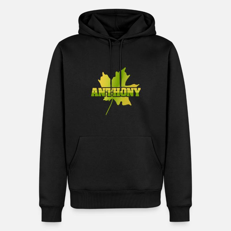 Herbst Anthony - Männer Premium Bio Hoodie - Schwarz