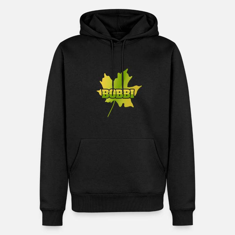 Feuille d’érable Bobbi - Sweat à capuche Premium bio Homme - noir
