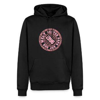 Vater 1996 - Männer Premium Bio Hoodie - Schwarz - Vorne - Nico (187cm)