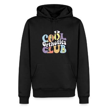 Praticien Orthésiste Cool Orthotics Club - Sweat à capuche Premium bio Homme - noir - Devant - Nico (187cm)