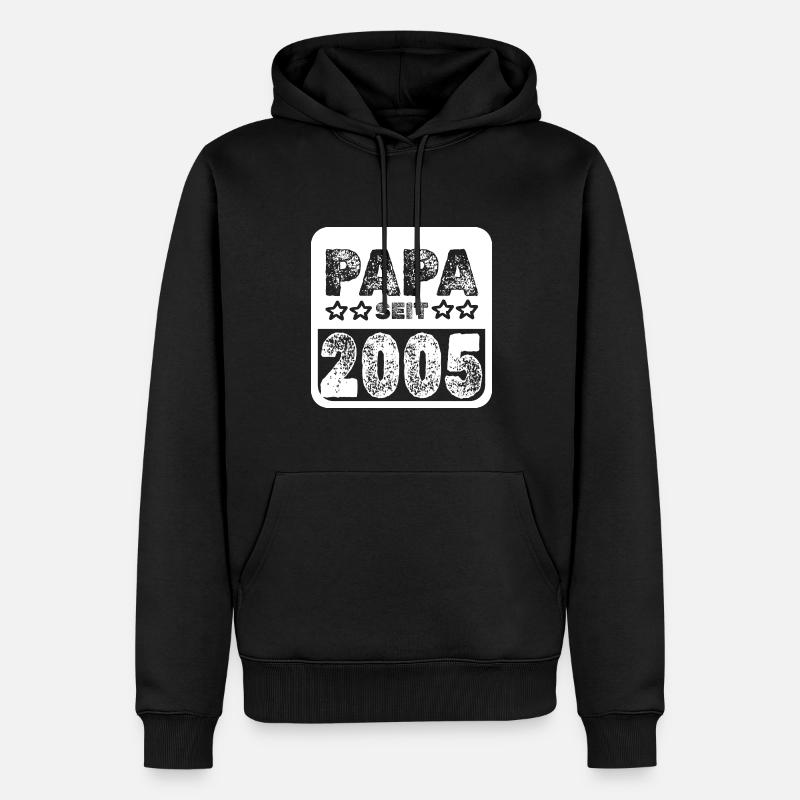 2005 - Männer Premium Bio Hoodie - Schwarz