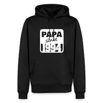 Jahr 1994 - Männer Premium Bio Hoodie - Schwarz - Vorne - Nico (187cm)