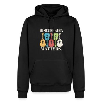 Music Teacher Music Education Matters Musician - Männer Premium Bio Hoodie - Schwarz - Vorne - Nico (187cm)
