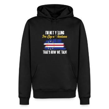 Kap Verde Flagge Cabo Verde Flagge - Männer Premium Bio Hoodie - Schwarz - Vorne - Nico (187cm)
