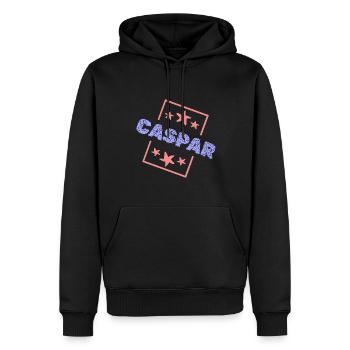 Cadeau pour Caspar - Sweat à capuche Premium bio Homme - noir - Devant - Nico (187cm)