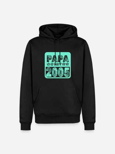 2005 - Männer Premium Bio Hoodie - Schwarz