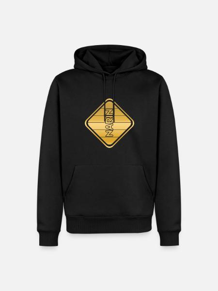 Narin - Sweat à capuche Premium bio Homme - noir