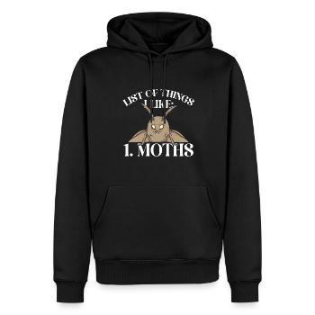 Motten Insektensammler Entomologe - Männer Premium Bio Hoodie - Schwarz - Vorne - Nico (187cm)