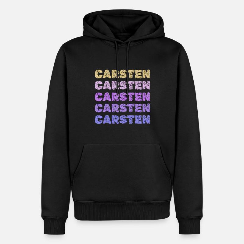 Carsten Carsten - Männer Premium Bio Hoodie - Schwarz