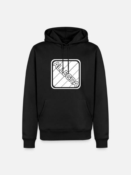 Mädchenname Allegra - Männer Premium Bio Hoodie - Schwarz