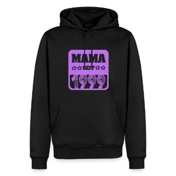 Fête des Mères 1999 - Sweat à capuche Premium bio Homme - noir - Devant - Nico (187cm)