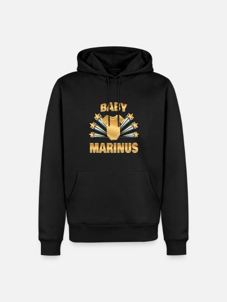 Marinus - Männer Premium Bio Hoodie - Schwarz
