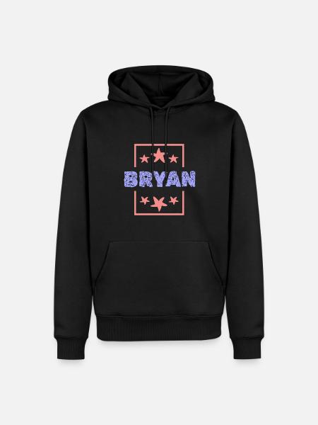 Bryan Bryan - Sweat à capuche Premium bio Homme - noir