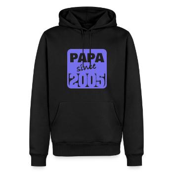 Vater 2005 - Männer Premium Bio Hoodie - Schwarz - Vorne - Nico (187cm)