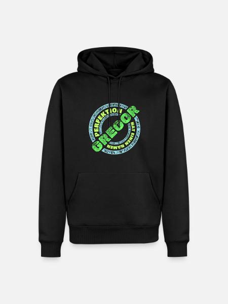 Gregor Gregor - Männer Premium Bio Hoodie - Schwarz