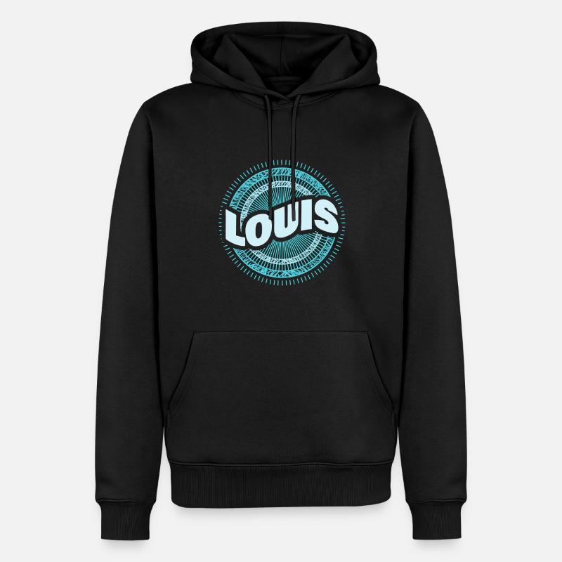 Louis comme idée cadeau - Sweat à capuche Premium bio Homme - noir