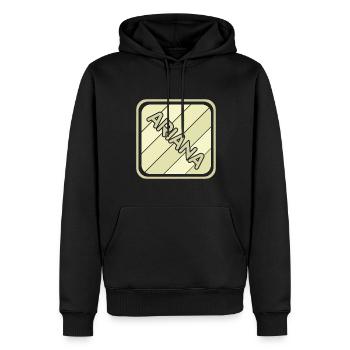 Mädchenname Ariana - Männer Premium Bio Hoodie - Schwarz - Vorne - Nico (187cm)