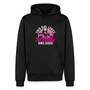 Professeur de claquettes Danseuse de claquettes Claquettes - Sweat à capuche Premium bio Homme - noir - Devant - Nico (187cm)