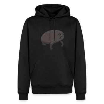 Schwarzer Regenfrosch Breviceps Fuscus Frosch - Männer Premium Bio Hoodie - Schwarz - Vorne - Nico (187cm)